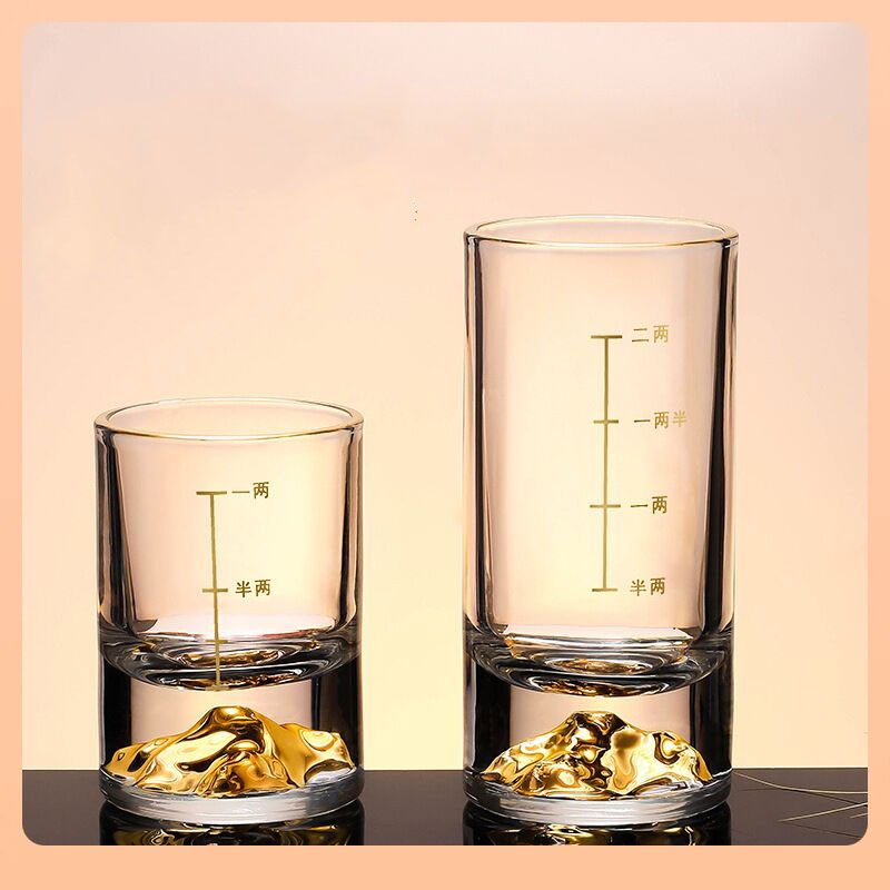 Wine Glass Set Crystal - 50ml/100ml High End Spirits Cup 2pcs