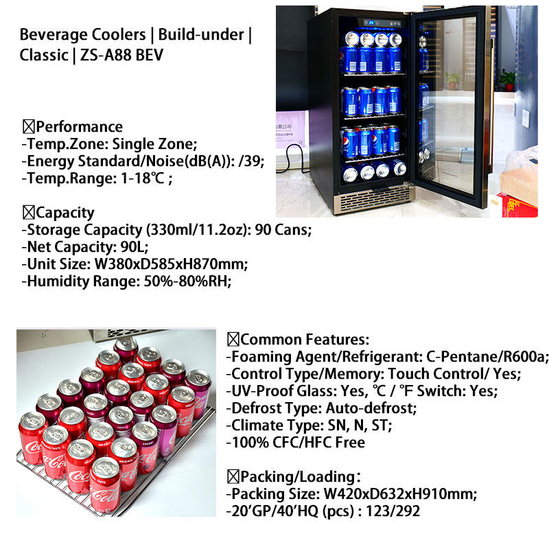 Oem Small Drink Bar Fridge Cus - огляд і ціна Beer Wine Zone