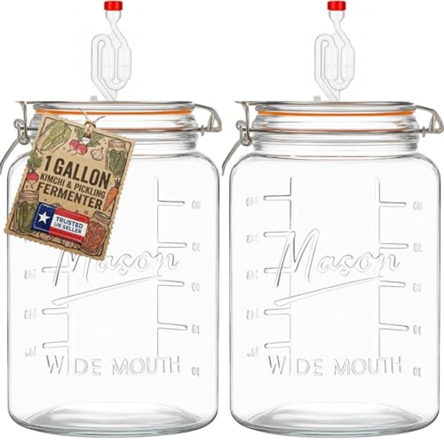 2-Pack 1-Gallon Mason Glass Fe - огляд і ціна Wine Beer And Mead