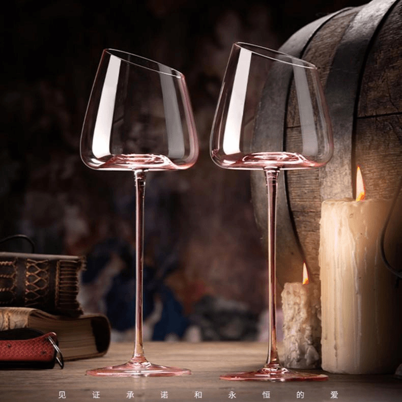 French Pink Flamingo Red Wine  - огляд і ціна Wine Glass Set Crystal