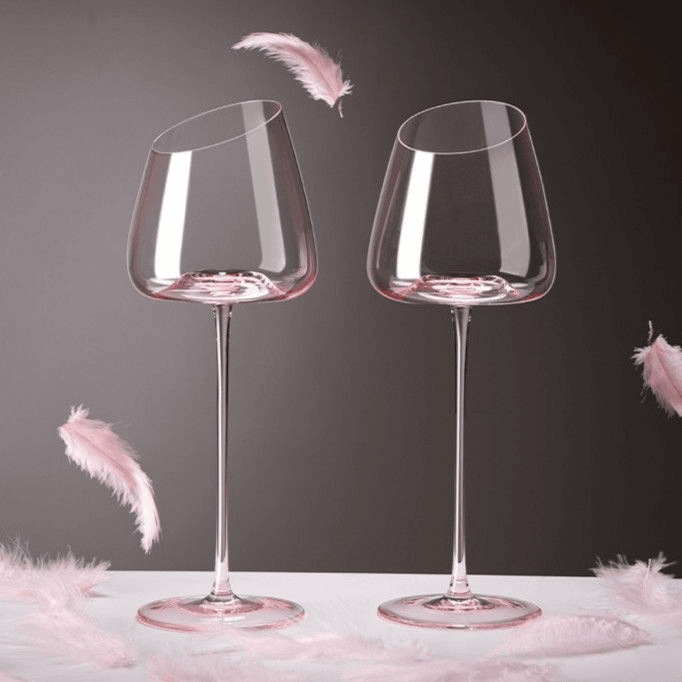 French Pink Flamingo Red Wine  - огляд і ціна Wine Glass Set Crystal