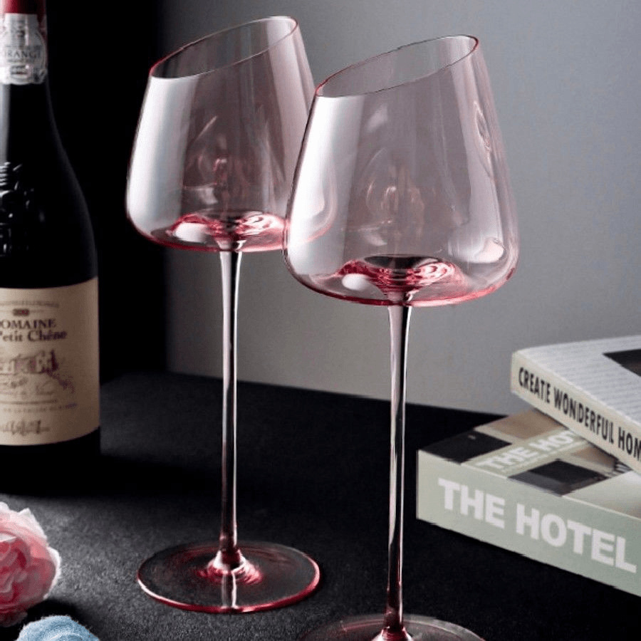 French Pink Flamingo Red Wine  - огляд і ціна Wine Glass Set Crystal