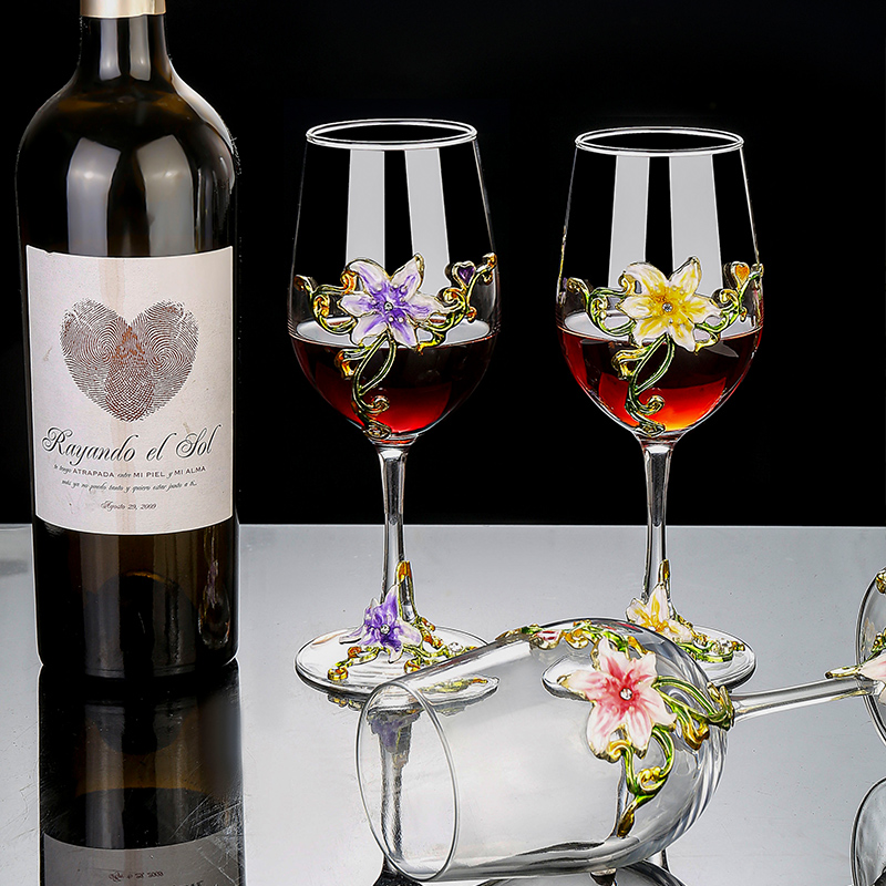 Enamel Crystal Vintage Goblet  - огляд і ціна Wine Glass Set Crystal