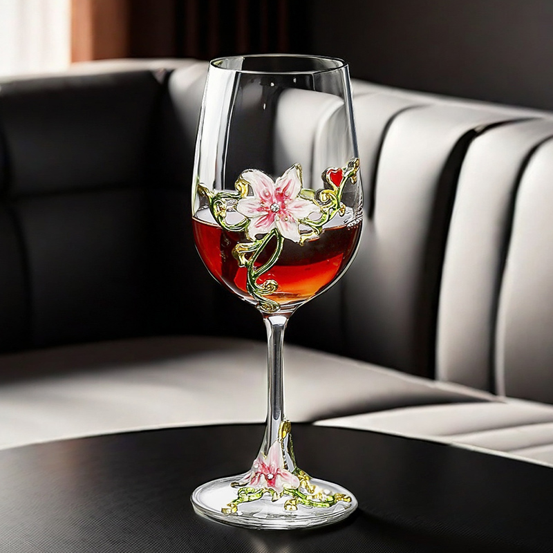Enamel Crystal Vintage Goblet  - огляд і ціна Wine Glass Set Crystal