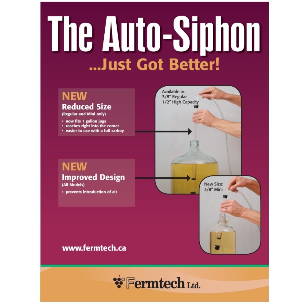 Mini Auto-Siphon - Clear Sipho - огляд і ціна Wine Beer And Mead