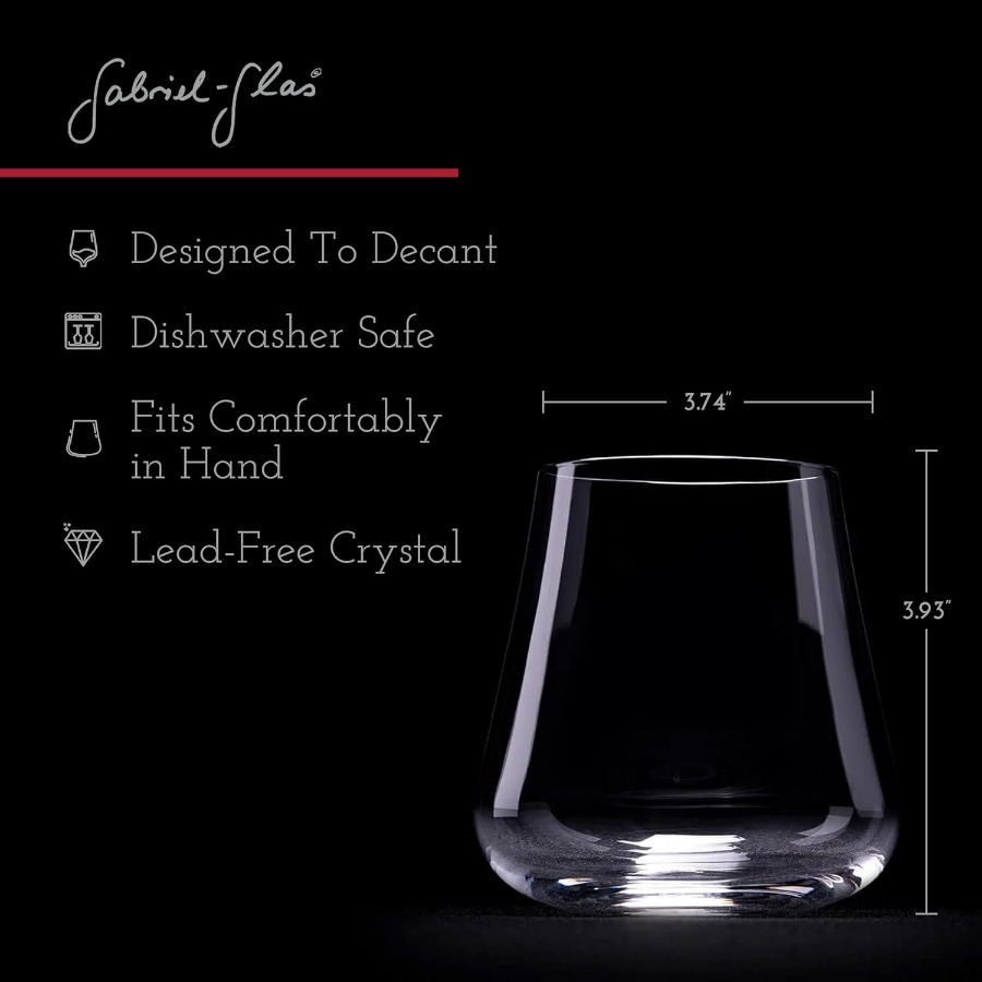 Stemless Crystal Wine Glasses  - огляд і ціна Wine Glass Set Crystal