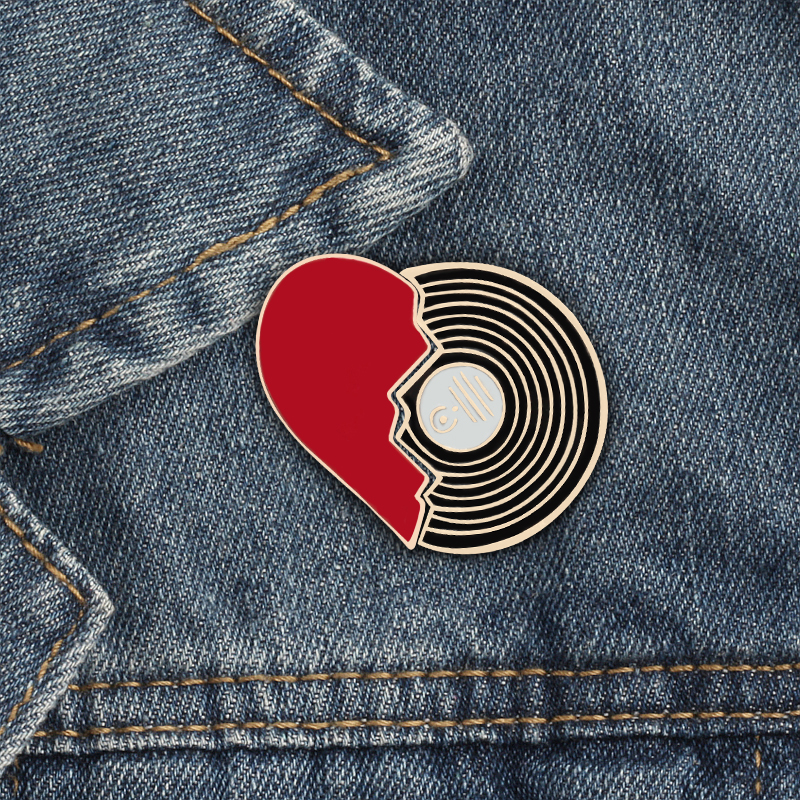 Enamel Pin set Broken Heart Wi - огляд і ціна Wine Beer Pizza