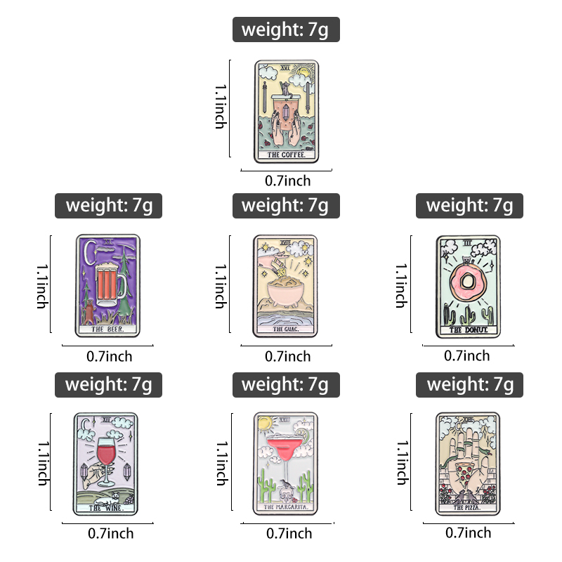 Creative Retro Tarot Cards Boh - огляд і ціна Wine Beer Pizza
