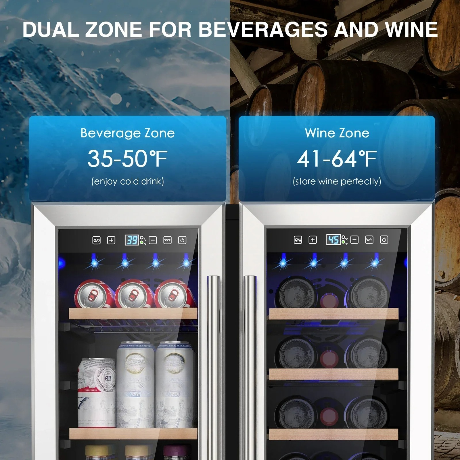 Wine and Beverage Refrigerator - огляд і ціна Beer Wine Zone