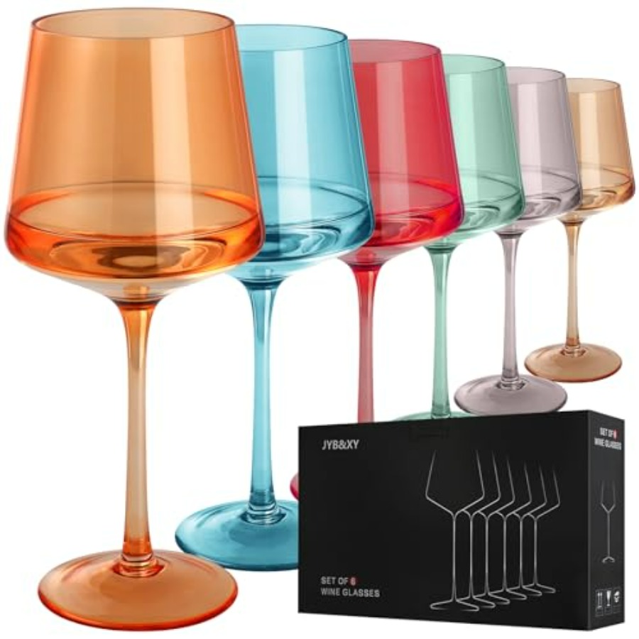Colorful HandBlown Crystal Win - огляд і ціна Wine Glass Set Crystal