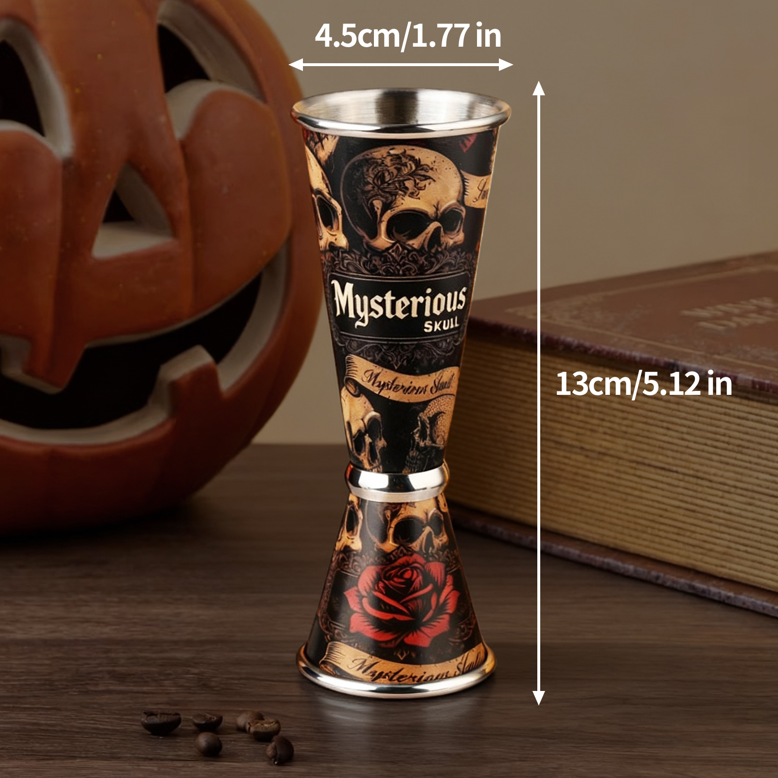 30/60ml Retro Skull Cocktail W - огляд і ціна Spirit Measure Jigger