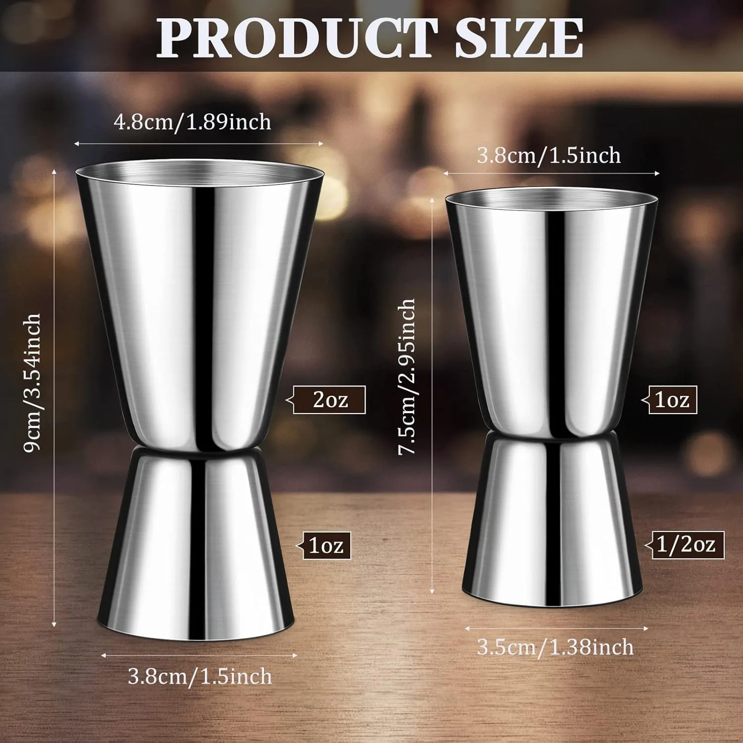 Stainless Steel Cocktail Shake - огляд і ціна Spirit Measure Jigger