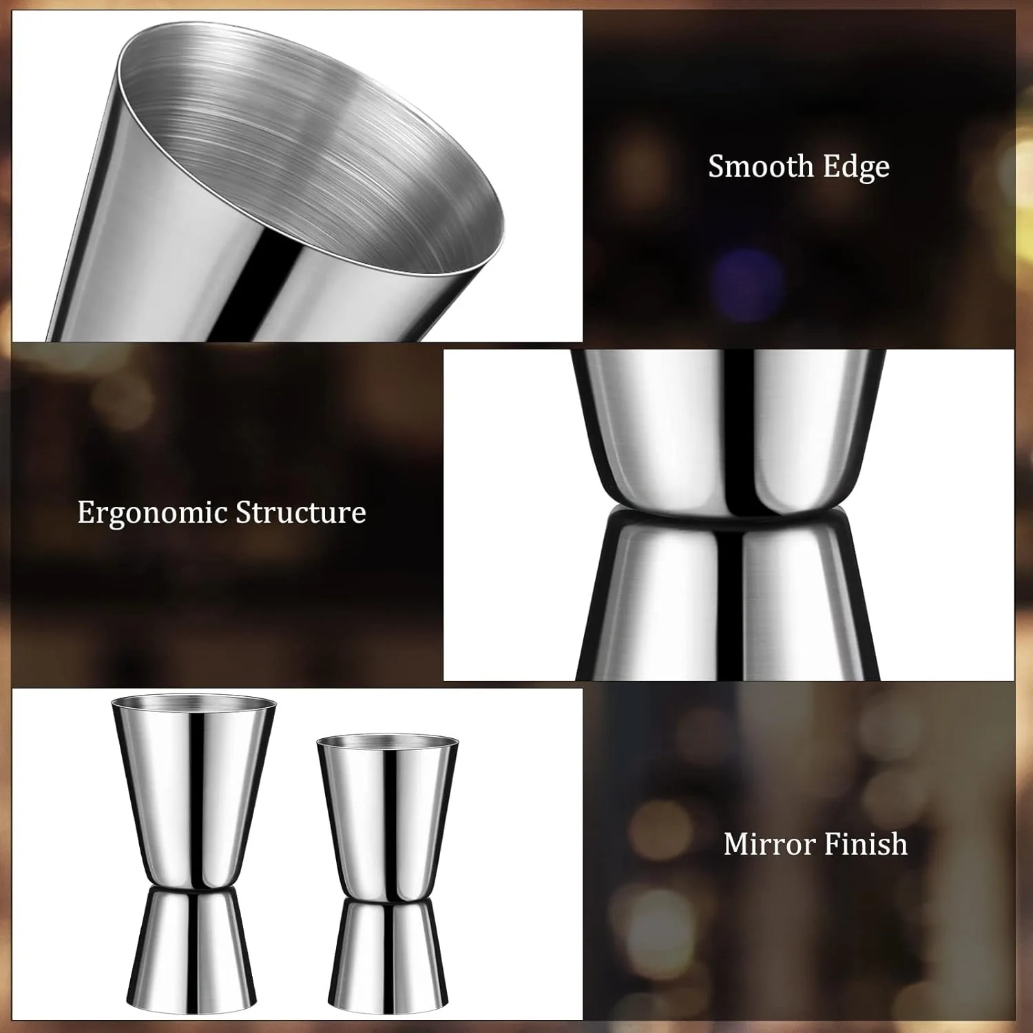 Stainless Steel Cocktail Shake - огляд і ціна Spirit Measure Jigger