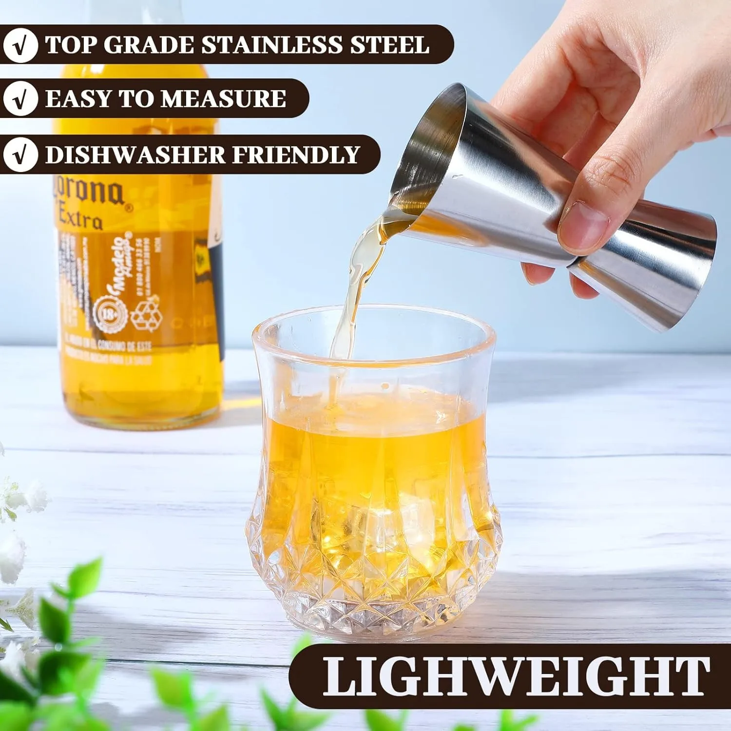 Stainless Steel Cocktail Shake - огляд і ціна Spirit Measure Jigger
