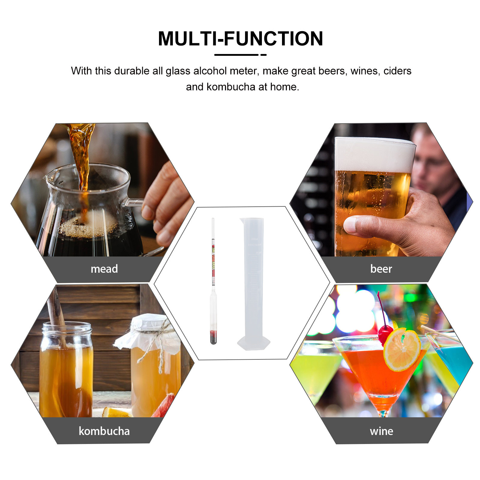 1Set Hydrometer Kit Multi Func - огляд і ціна Wine Beer And Mead
