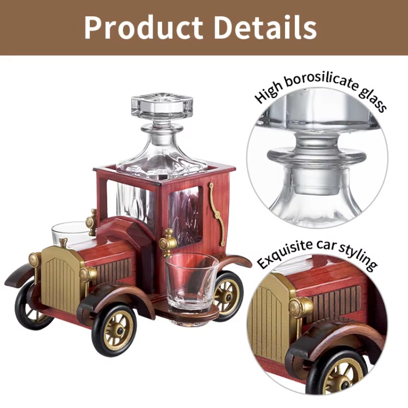 Modern Car Shaped Wine Decante - огляд і ціна Wine Glass Set Crystal