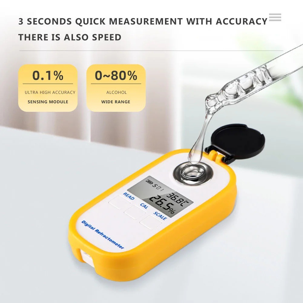 Digital Alcohol Refractometer  - огляд і ціна Wine Beer Spirit