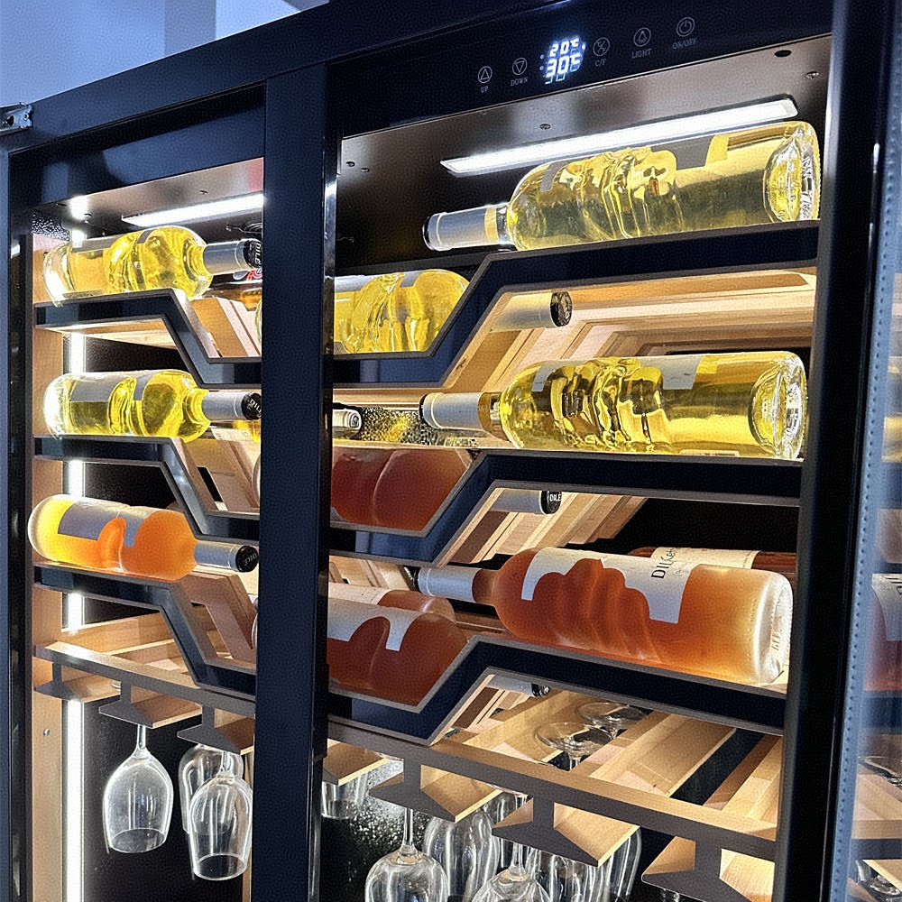 Two Tempered Glass Doors Batte - огляд і ціна Beer Wine Zone