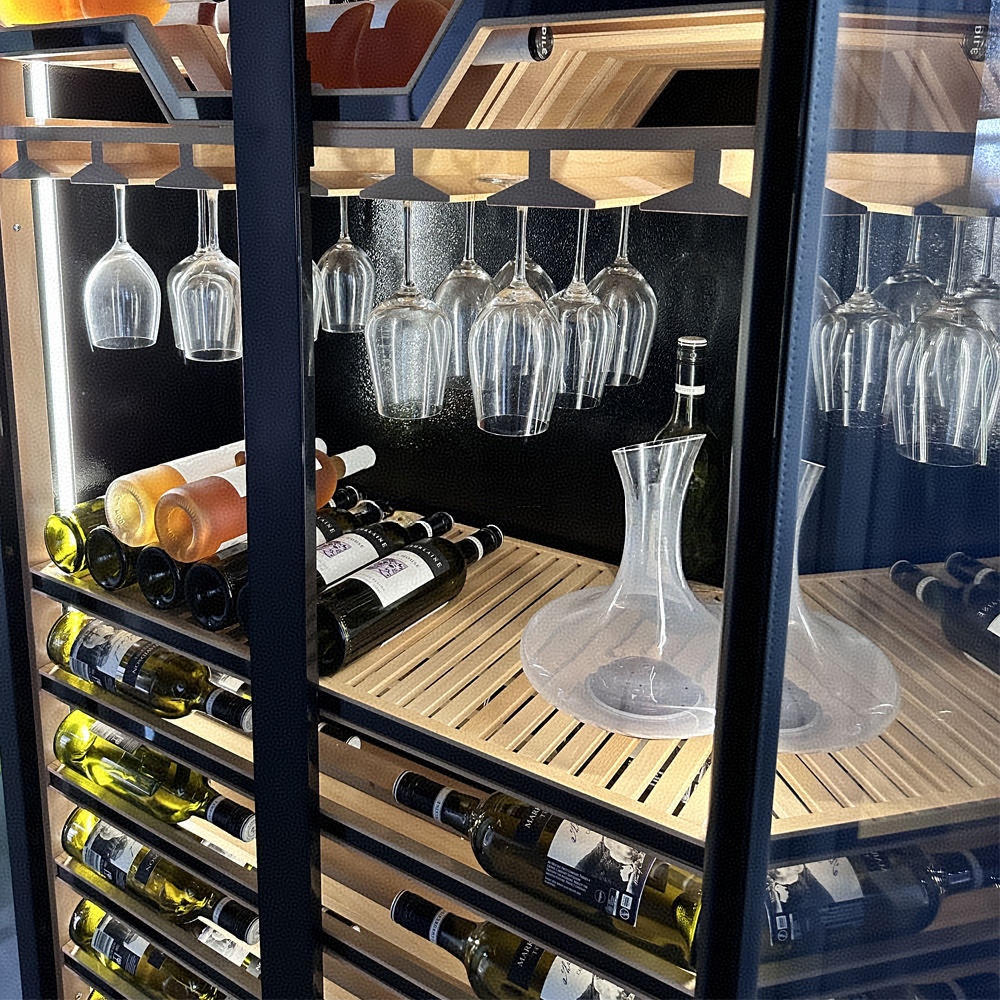 Two Tempered Glass Doors Batte - огляд і ціна Beer Wine Zone