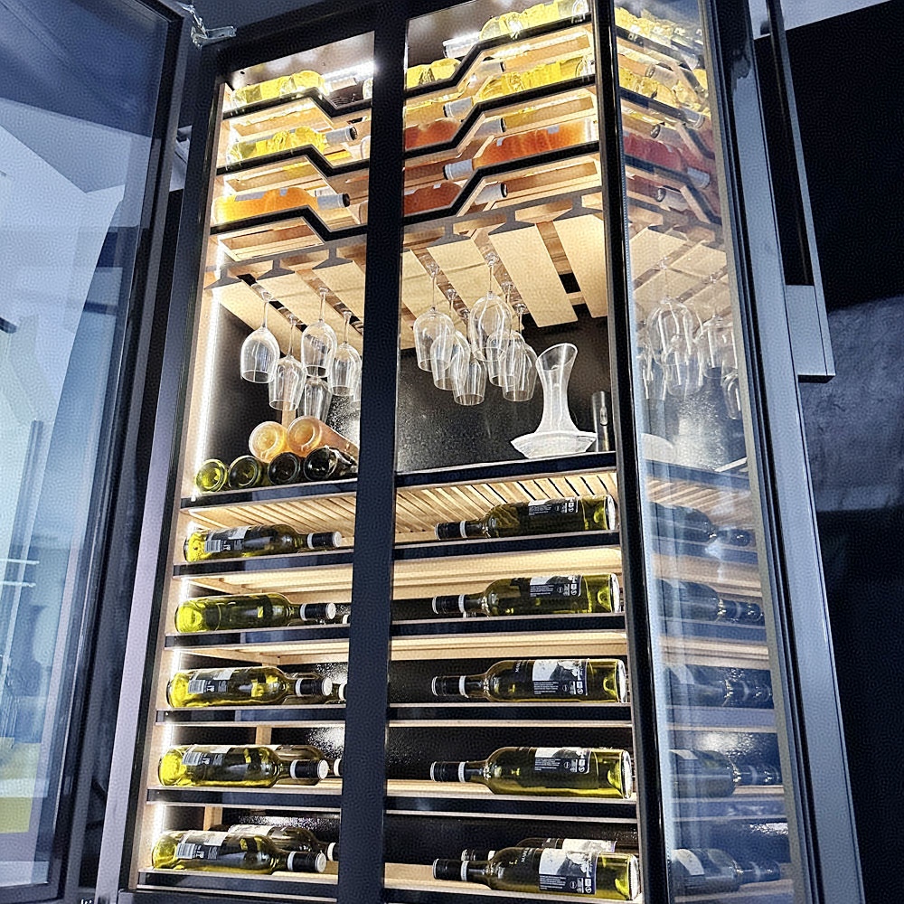 Two Tempered Glass Doors Batte - огляд і ціна Beer Wine Zone