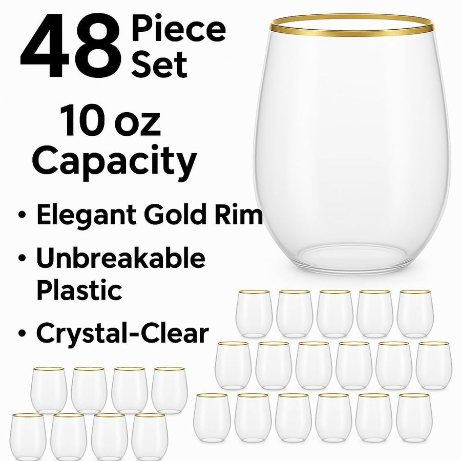 piece Stemless Unbreakable Cry - огляд і ціна Wine Glass Set Crystal