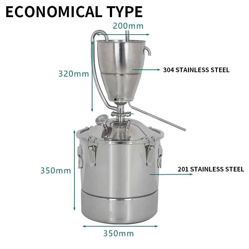 30L Stainless Steel Water Alco - огляд і ціна Wine Beer Spirit